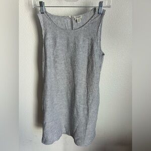 NWOT J. Crew Factory Women's Sleeveless Striped Shift Dress in White and Navy